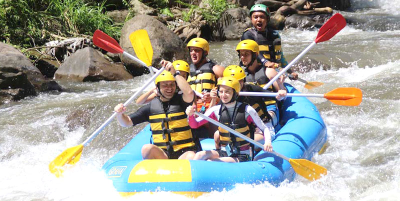 Ayung Rafting + Cycling + Spa Packages